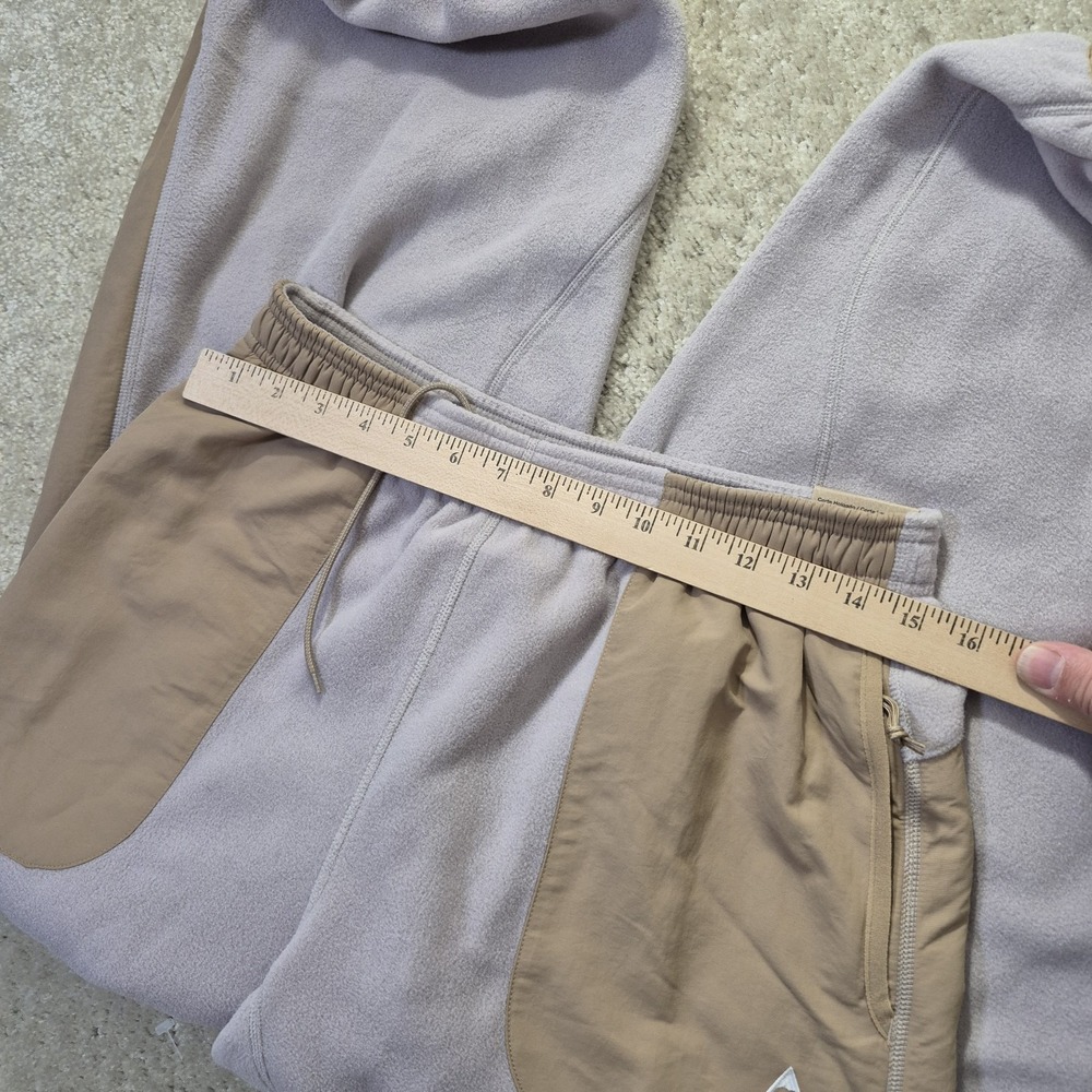 Nike ACG Wolf Tree Fleece Pants Mens Small Beige Polartec Streetwear Outdoor New - Picture 9 of 16